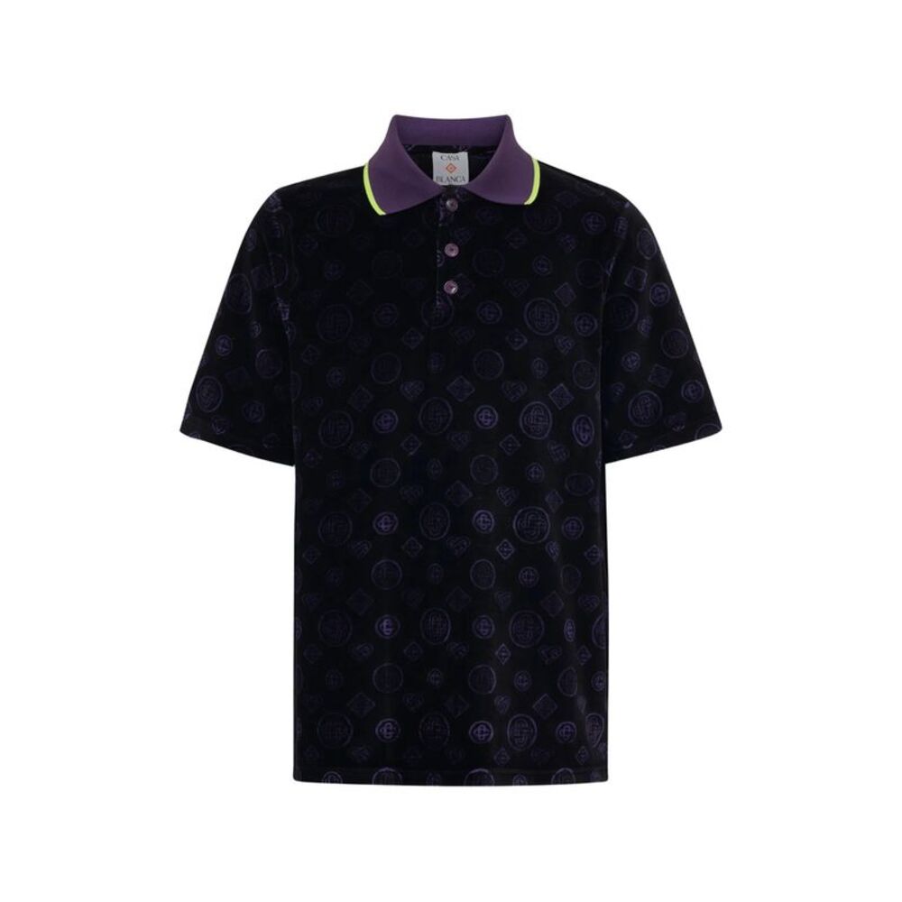 Casablanca Black Polo Shirts Men